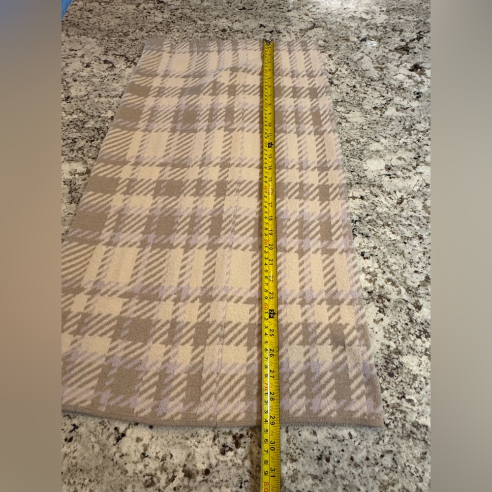 Ann Taylor Checkered Skirt Set in Cream and Tan - Picture 10 of 13